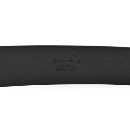 Chanel Calfskin Crystal CC Belt 75 30 Black 7 of 8