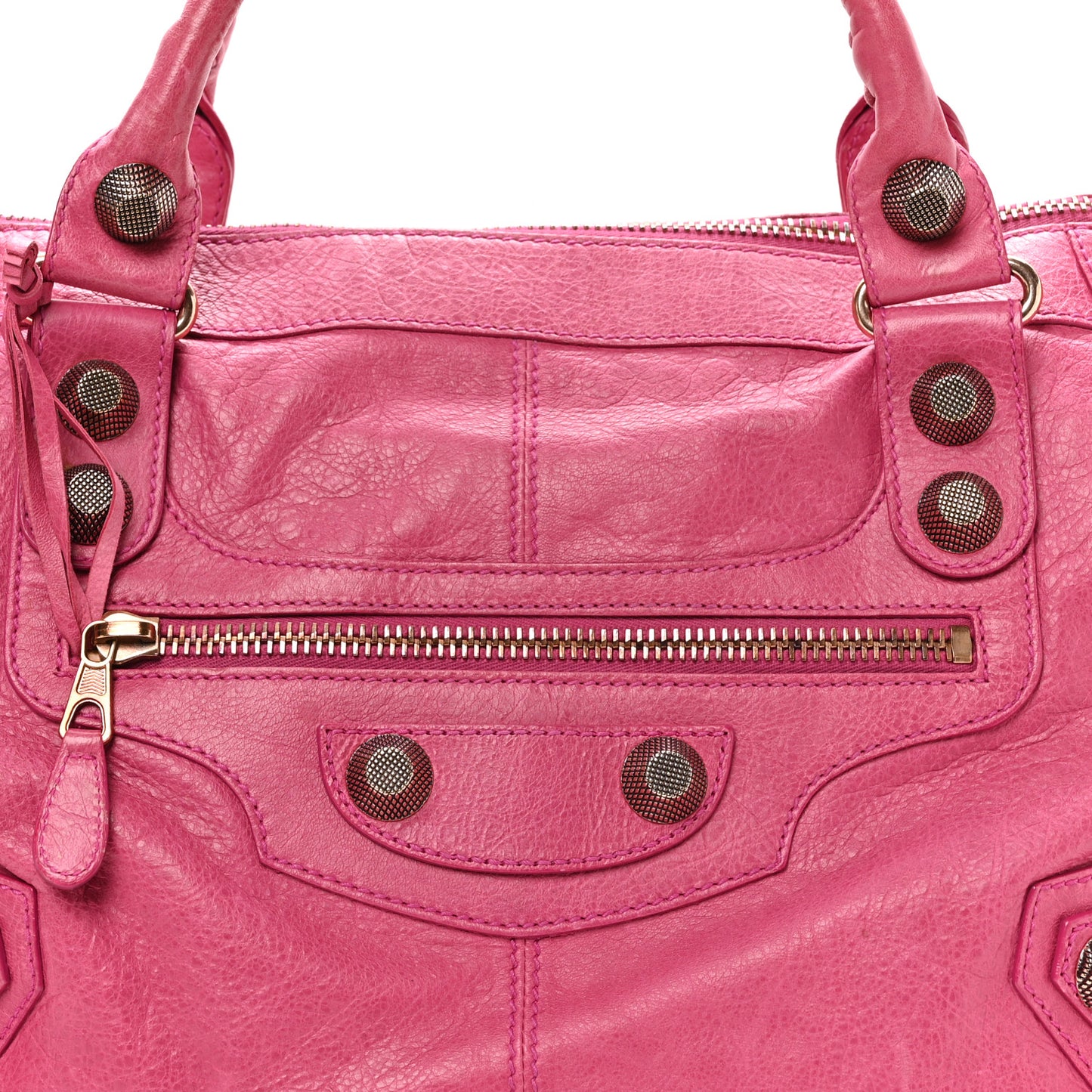 Agneau Giant 21 Rose Gold Hardware Work Cyclamen Fucsia
