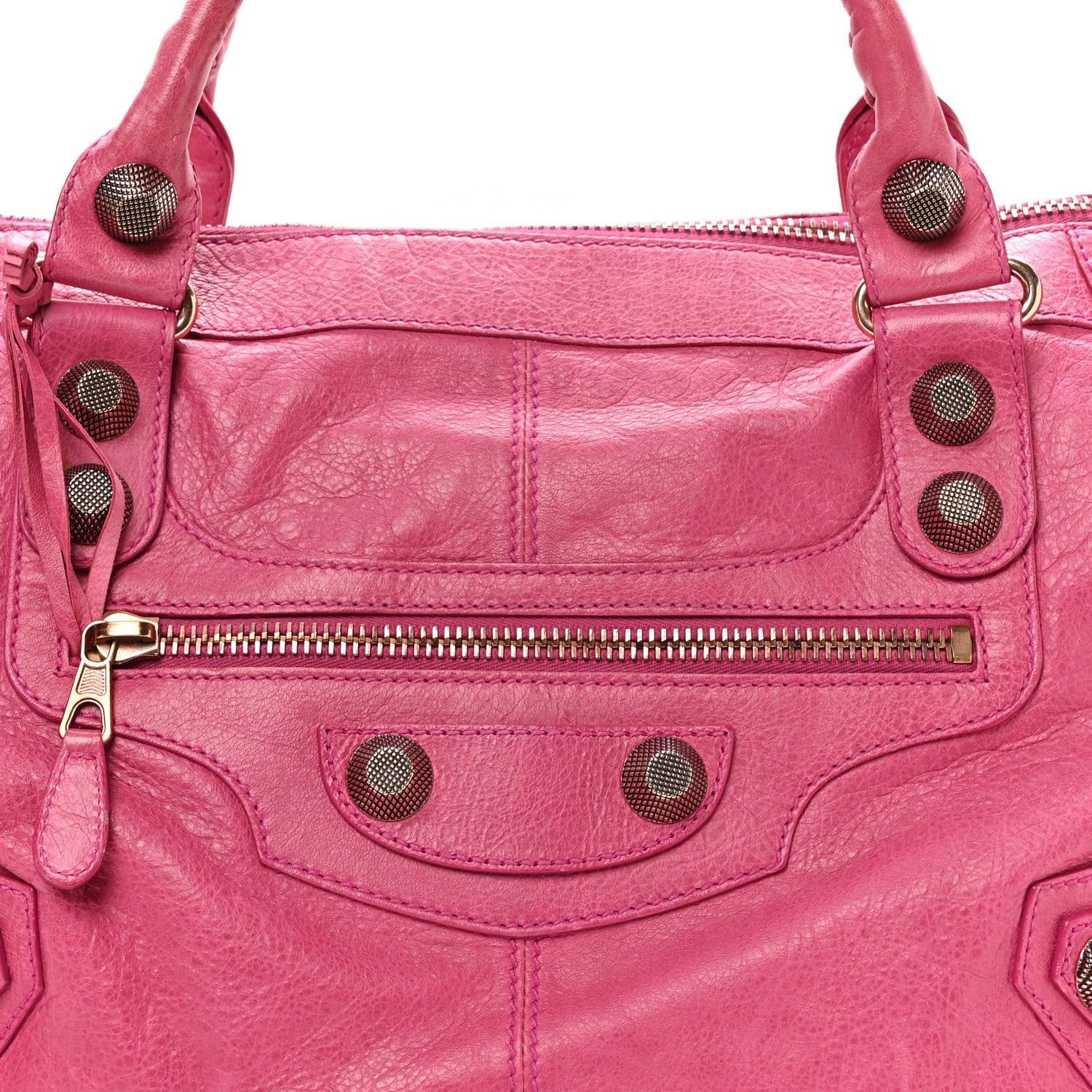 Balenciaga Agneau Giant 21 Rose Gold Hardware Work Cyclamen Fucsia 9 of 11