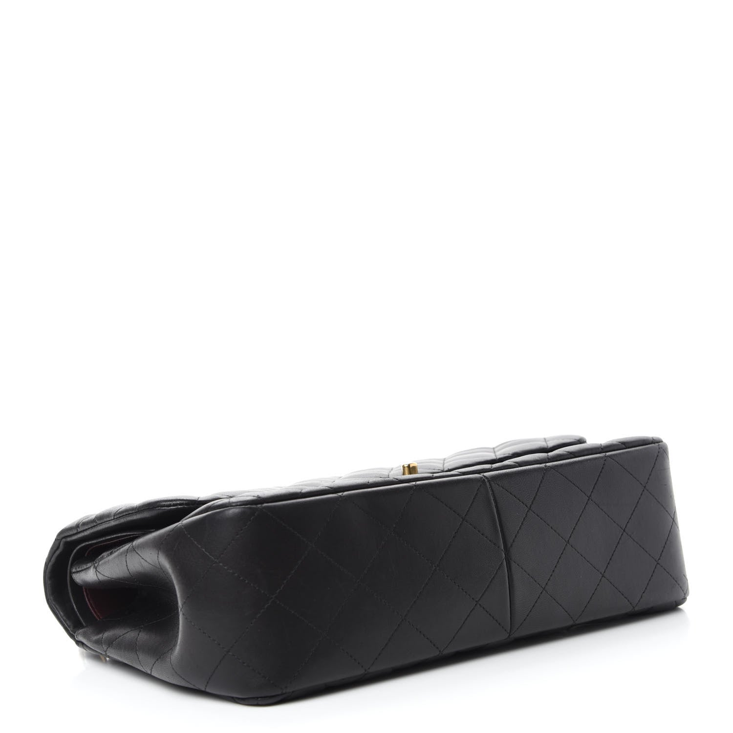 Chanel Lambskin Quilted Jumbo Double Flap Black 4 of 13