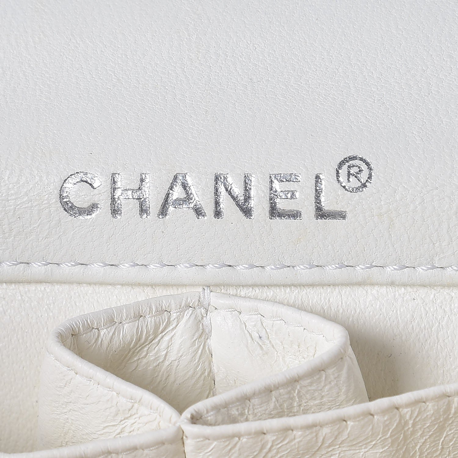 Chanel Patent East West Chocolate Bar Flap White Black 6 of 9