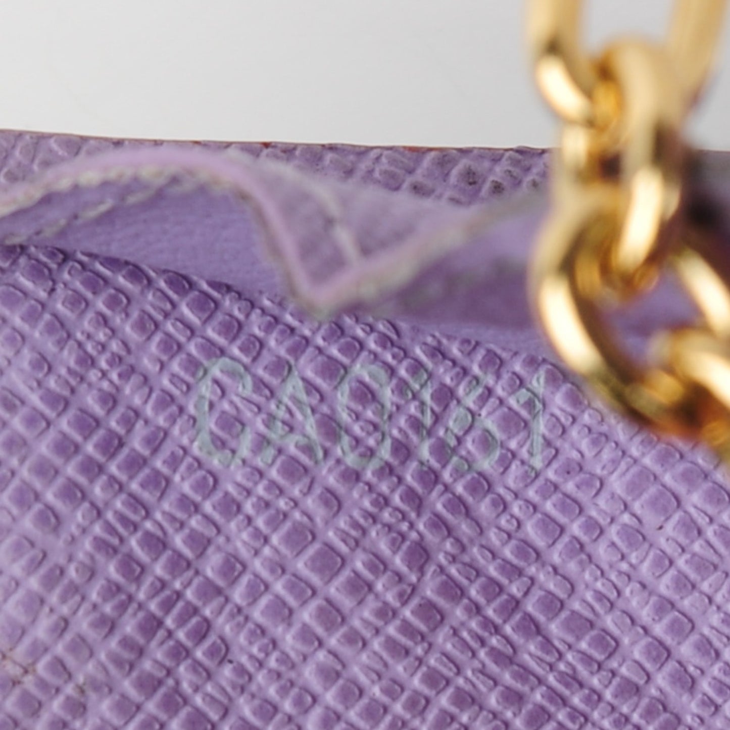 Monogram Multicolor Key Pouch Black Violet