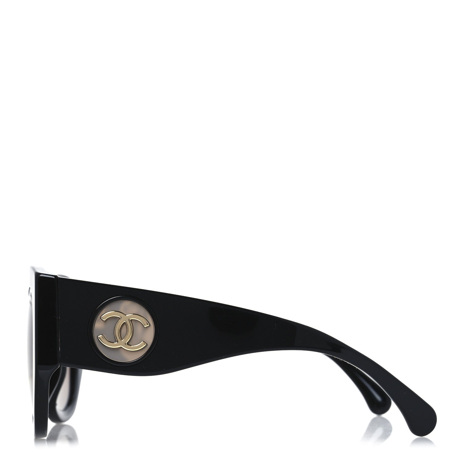 Chanel Acetate Butterfly CC Sunglasses 5550-A Black 3 of 7