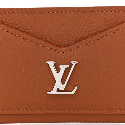 Louis Vuitton Calfskin Lockme Card Holder Caramel 7 of 8