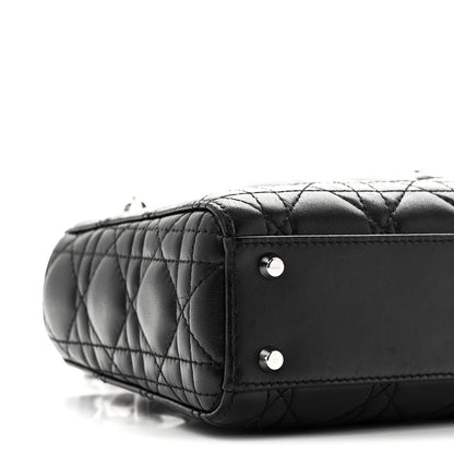 Christian Dior Lambskin Cannage Mini Lady Dior Black 8 of 9