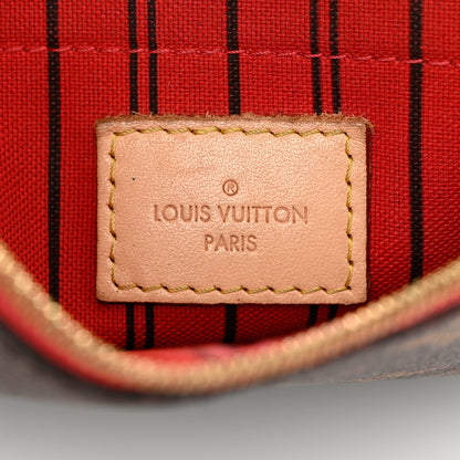 Louis Vuitton Monogram Neverfull MM GM Pochette Pivoine 6 of 7