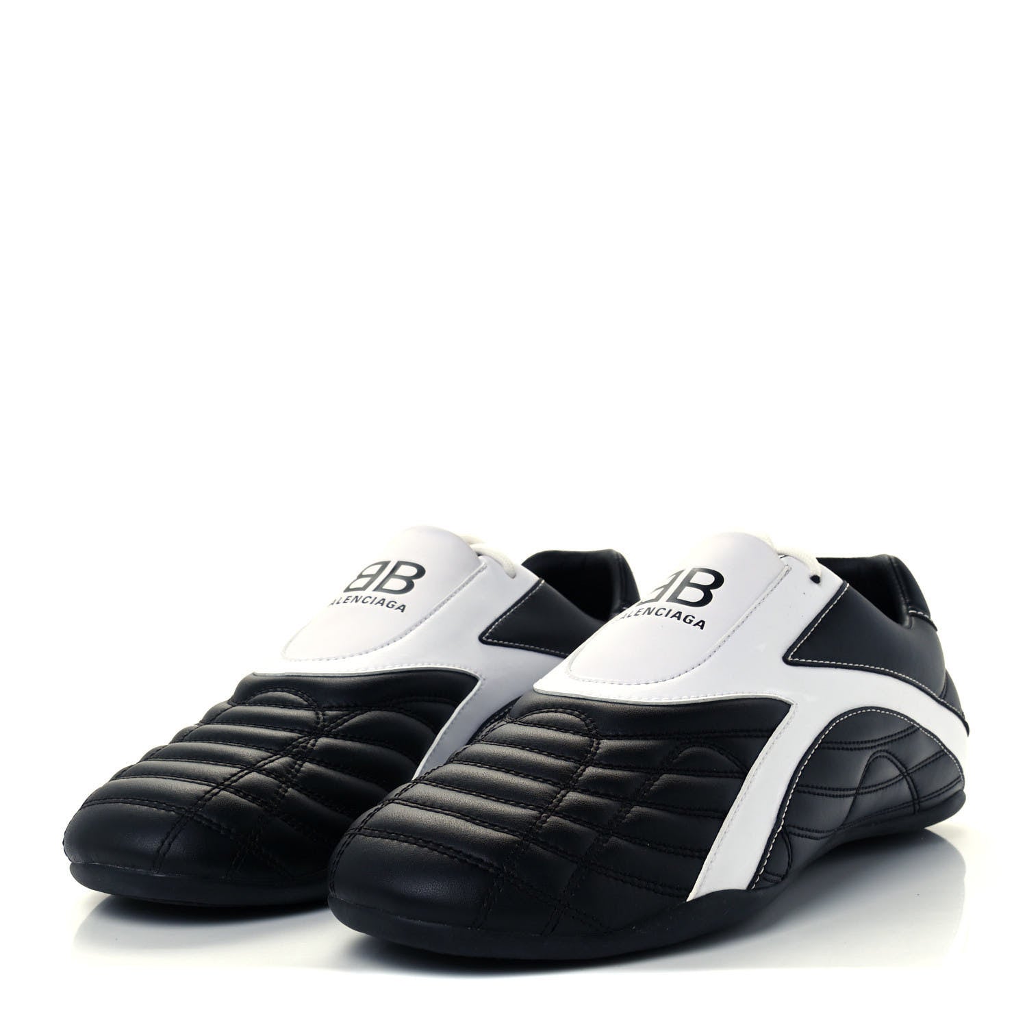 Balenciaga Polyurethane Mens Zen Sneakers 44 Black White 3 of 11