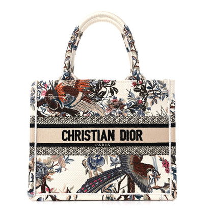 Christian Dior Canvas Jardin Botanique Embroidered Small Book Tote Multicolor 1 of 8