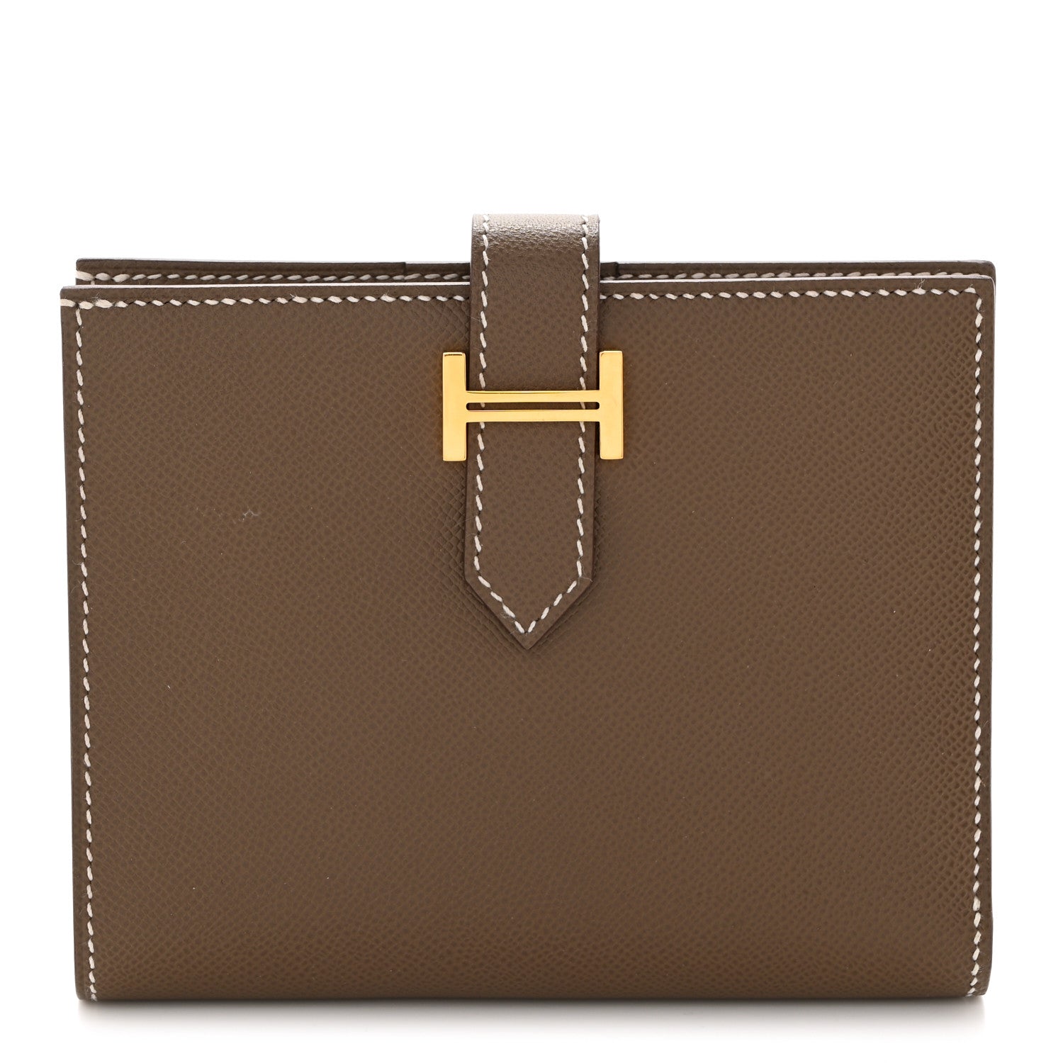 Hermes Epsom Bearn Compact Wallet Etoupe 1 of 6