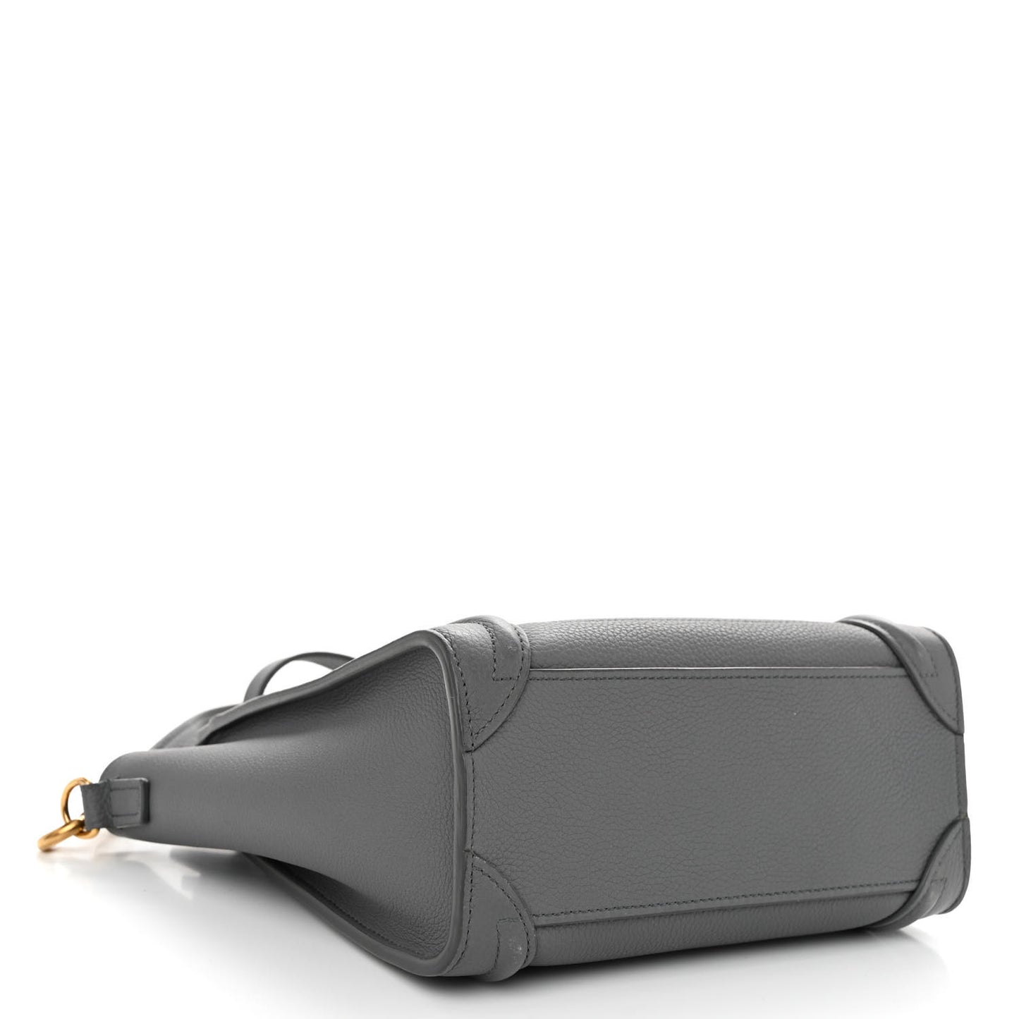 Baby Drummed Calfskin Nano Luggage Kohl
