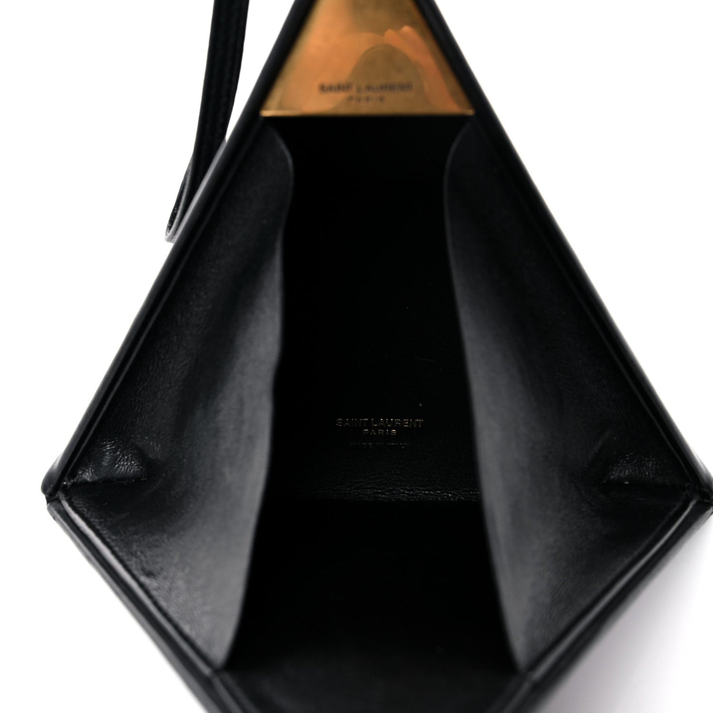 Lambskin Pyramid Clutch Black