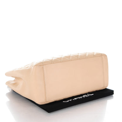 Chanel Caviar Quilted Grand Shopping Tote GST Beige Clair 4 of 9