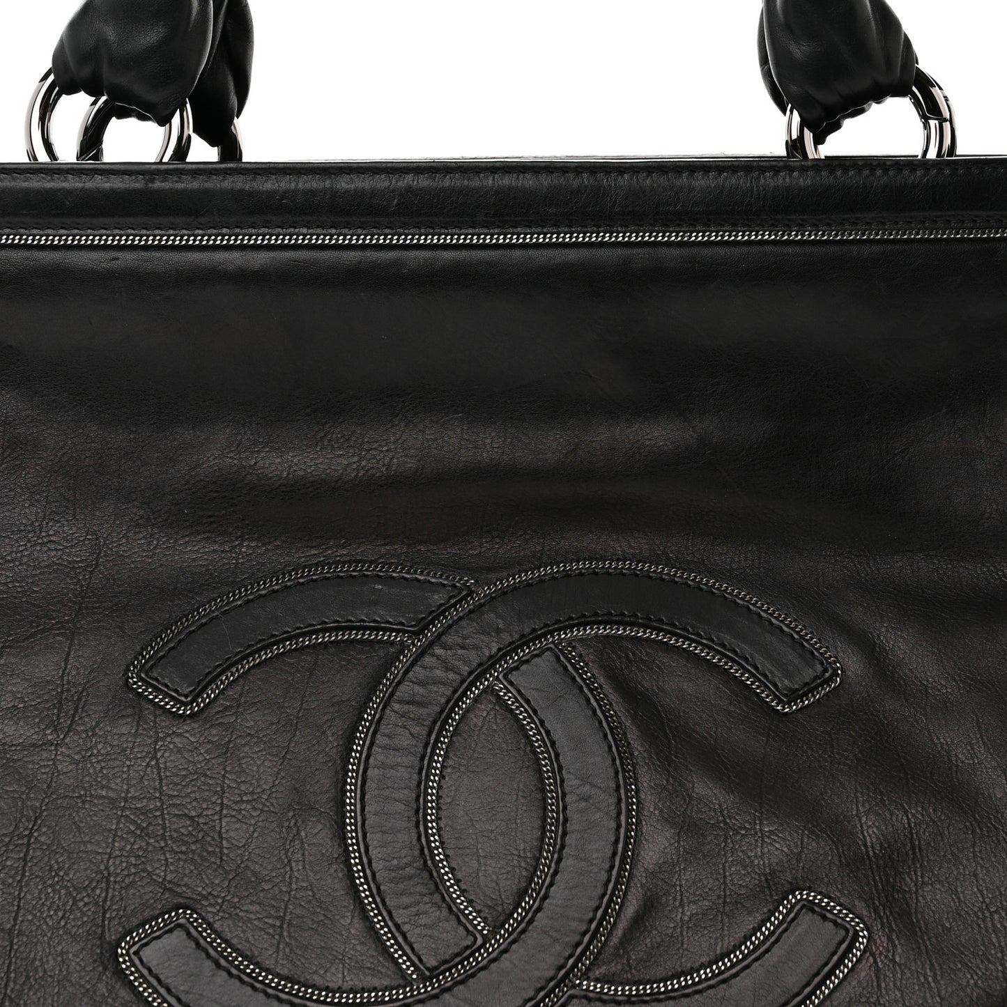 Lambskin East West Soho Shopper Black