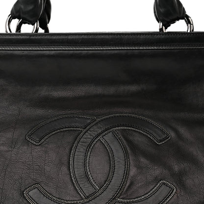 Chanel Lambskin East West Soho Shopper Black 8 of 12