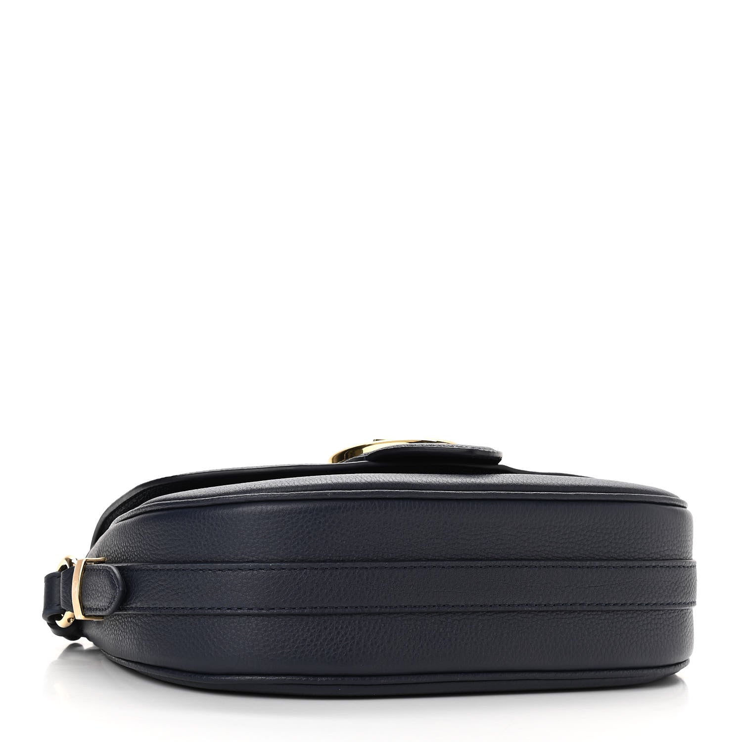 Louis Vuitton Grained Calfskin LV Pont 9 Soft MM Bleu Marine 3 of 9