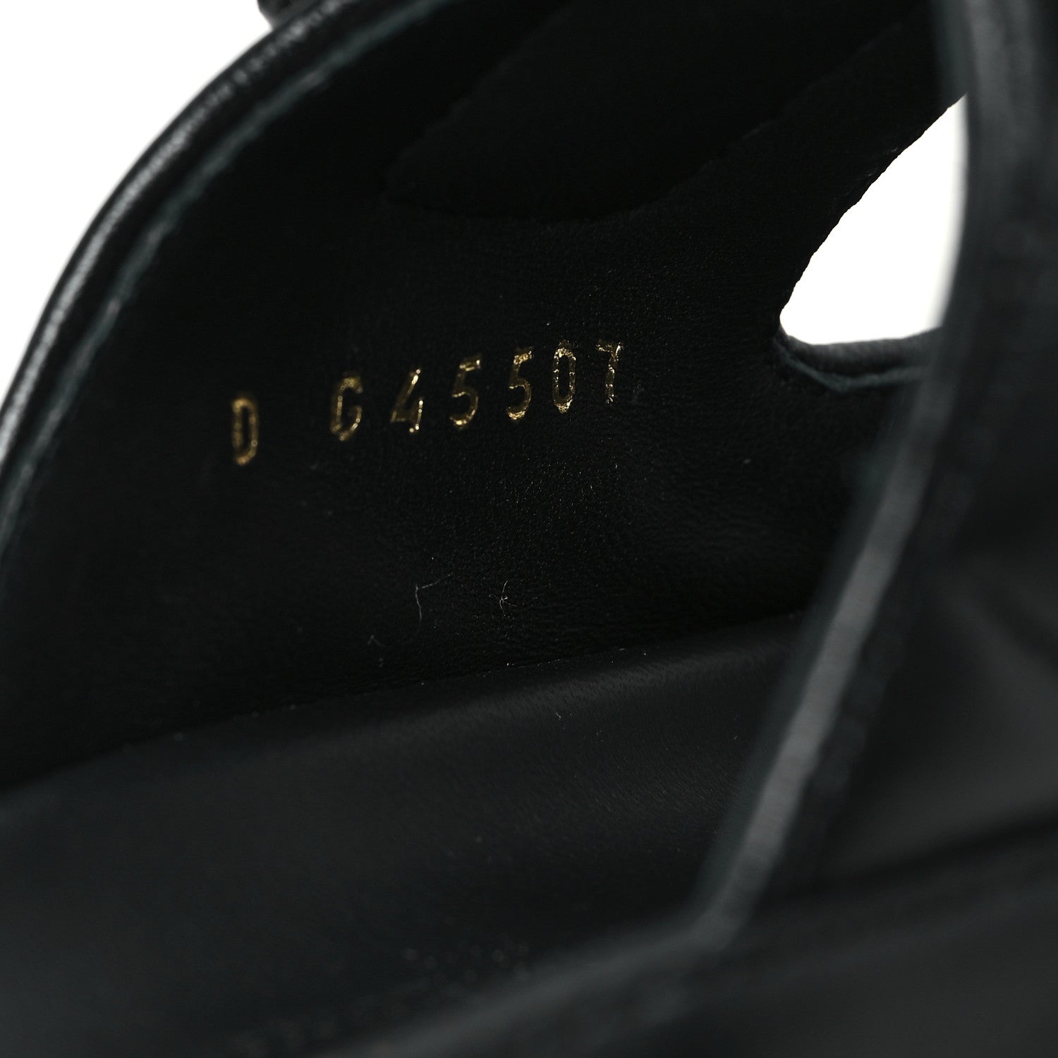 Chanel Lambskin Quilted Velcro Dad Chain CC Slide Sandals 37 Black 9 of 10