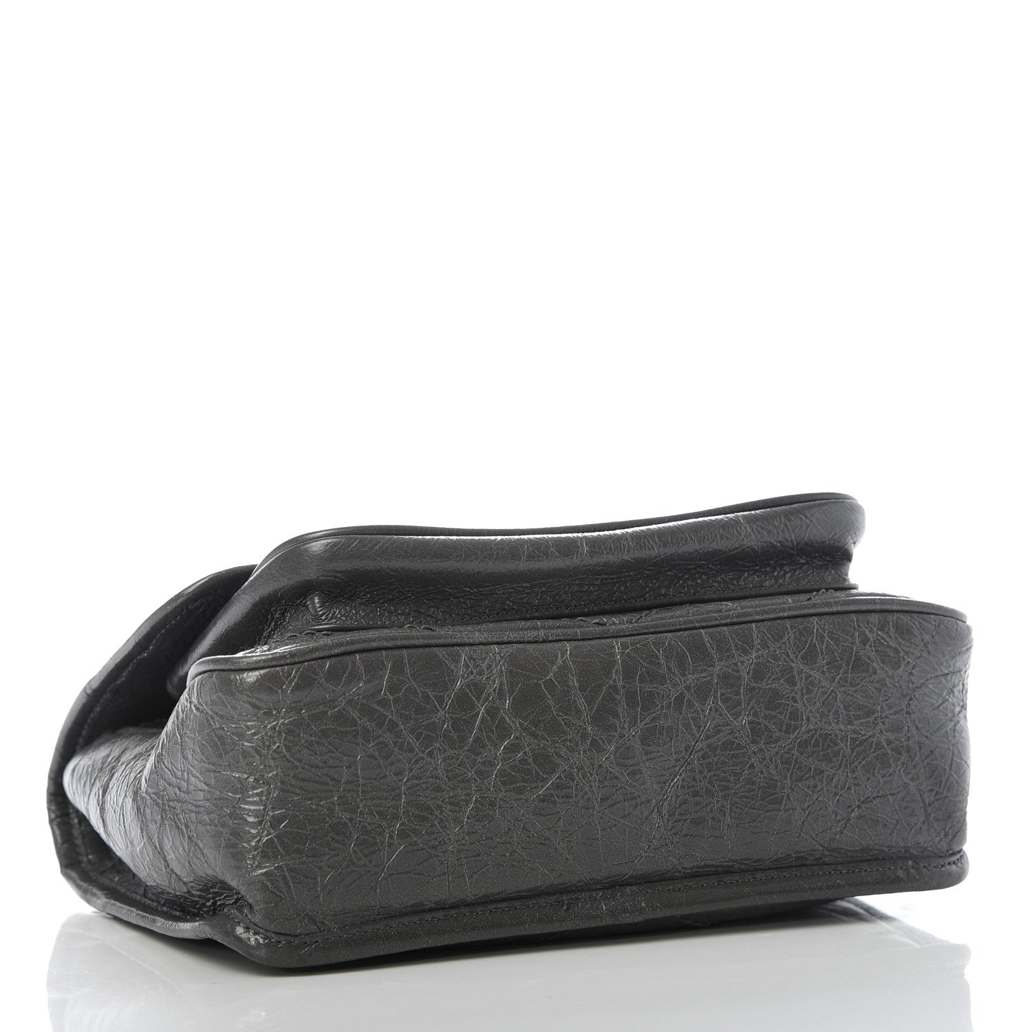 Saint Laurent Crinkled Calfskin Matelasse Monogram Baby Niki Chain Satchel Storm 4 of 12