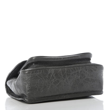 Saint Laurent Crinkled Calfskin Matelasse Monogram Baby Niki Chain Satchel Storm 4 of 12