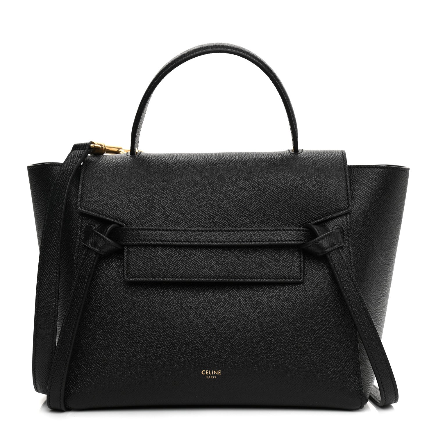 Celine Grained Calfskin Micro Belt Bag Black 2 of 21