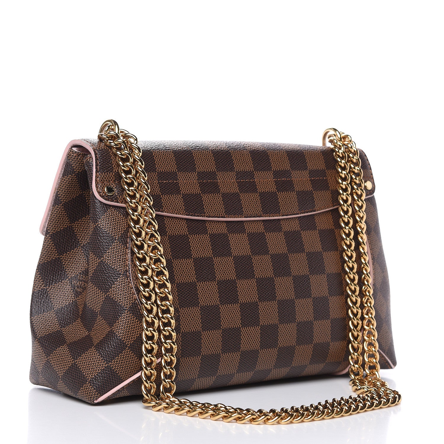 Louis Vuitton Damier Ebene Caissa Clutch Rose Ballerine 3 of 10
