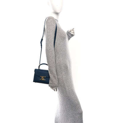 Celine Supple Grained Calfskin Teen Nino Teal Blue 2 of 10