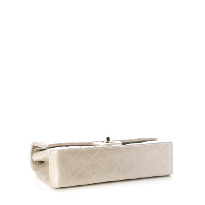Chanel Iridescent Calfskin Medium Double Flap Light Gold 5 of 13