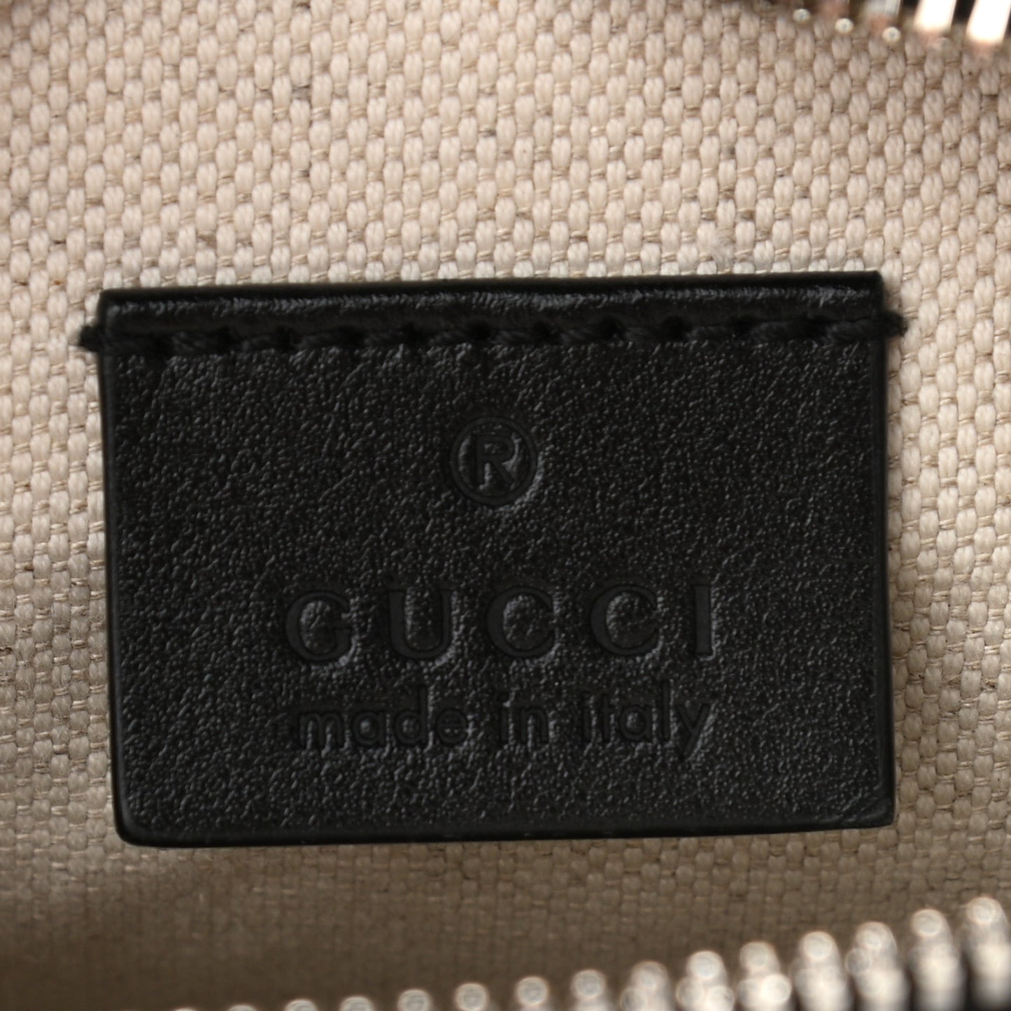 Calfskin GG Tennis Embossed Belt Bag Black