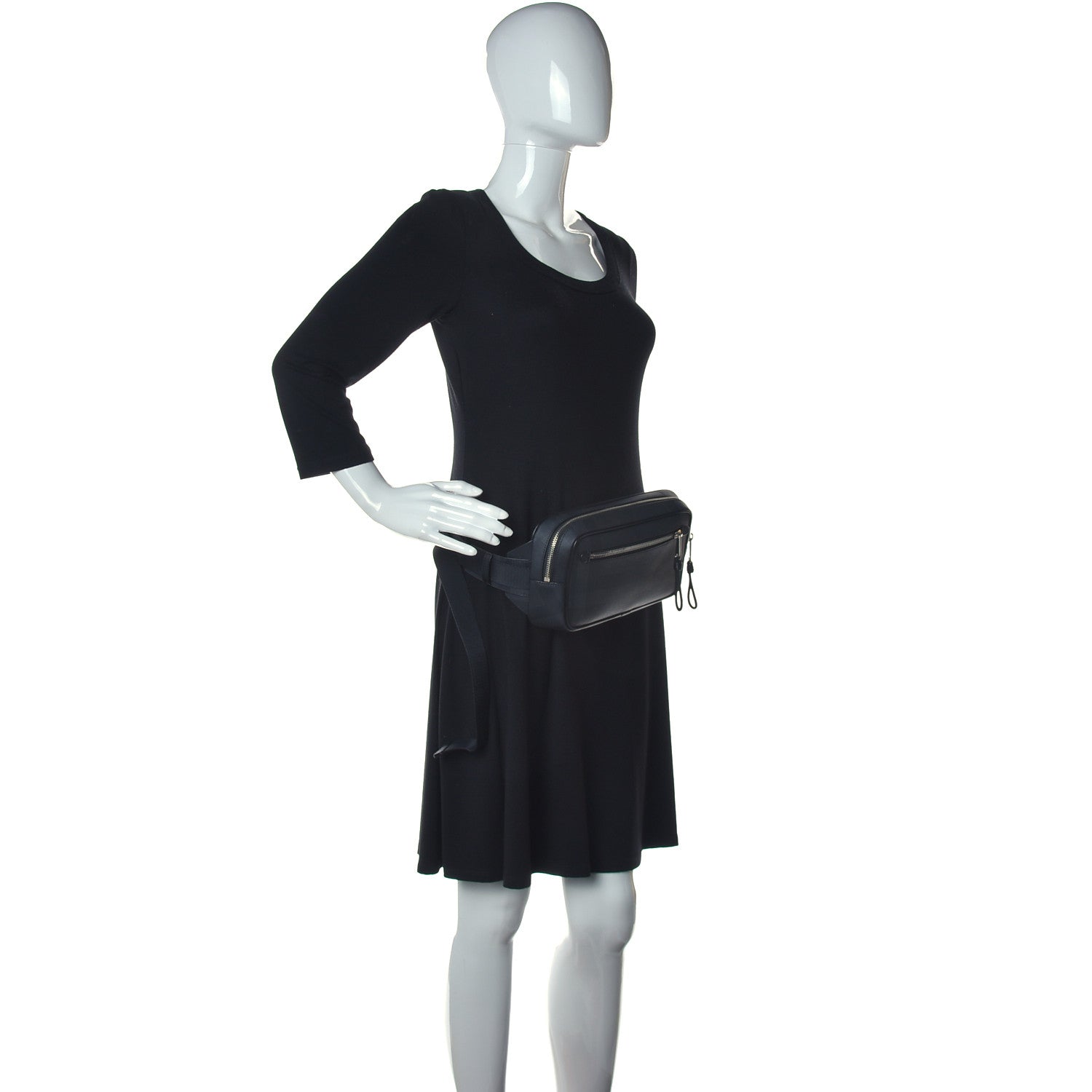 Burberry London Check Bum Bag Dark Charcoal 2 of 11