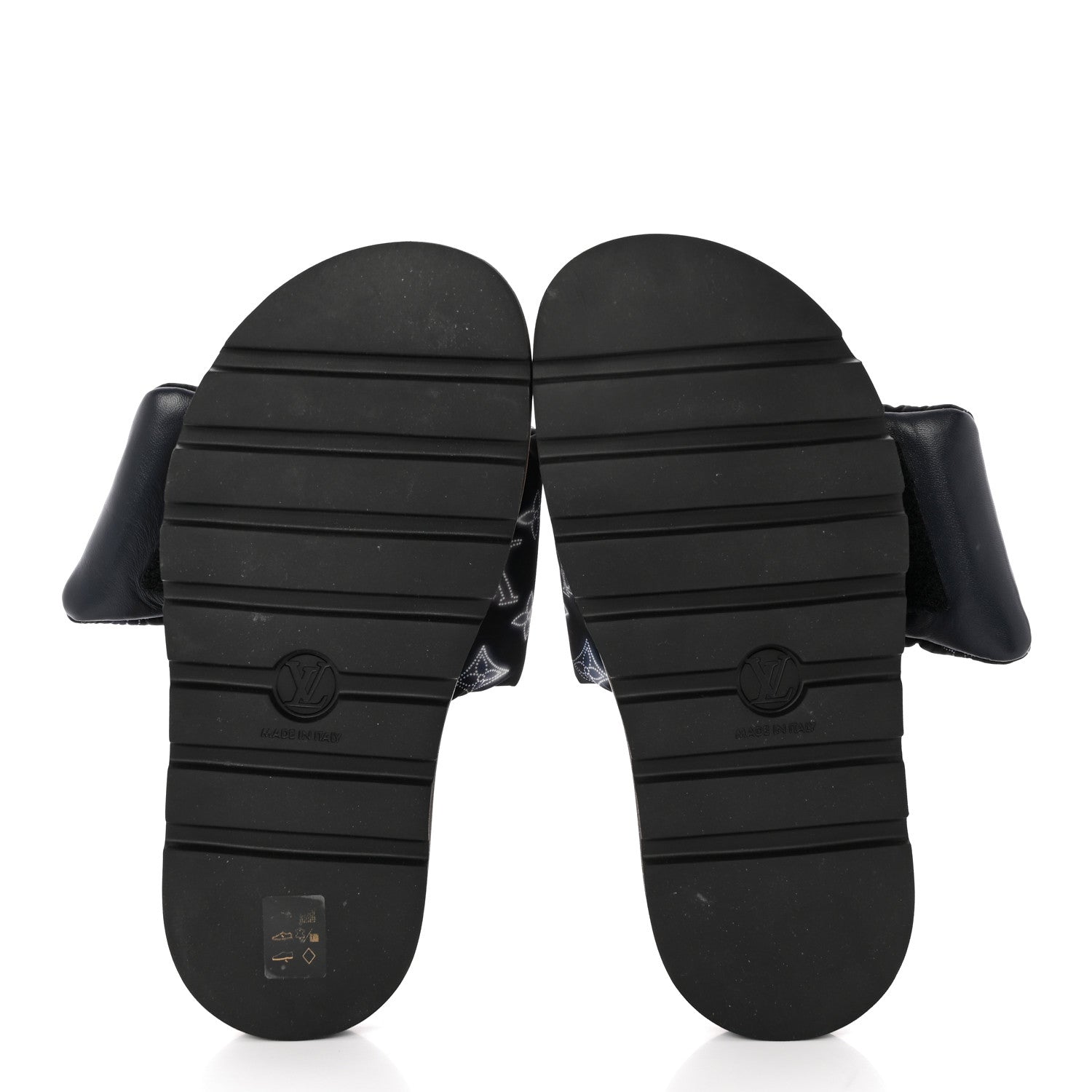 Louis Vuitton Nylon Monogram Womens Pool Pillow Comfort Mules 40 Navy Blue 5 of 10