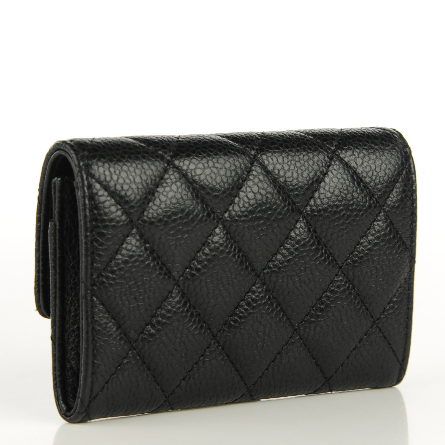 Chanel Caviar Quilted Flap Card Holder Black 3 of 8