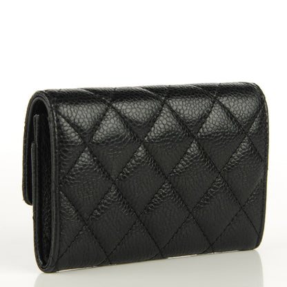 Chanel Caviar Quilted Flap Card Holder Black 3 of 8