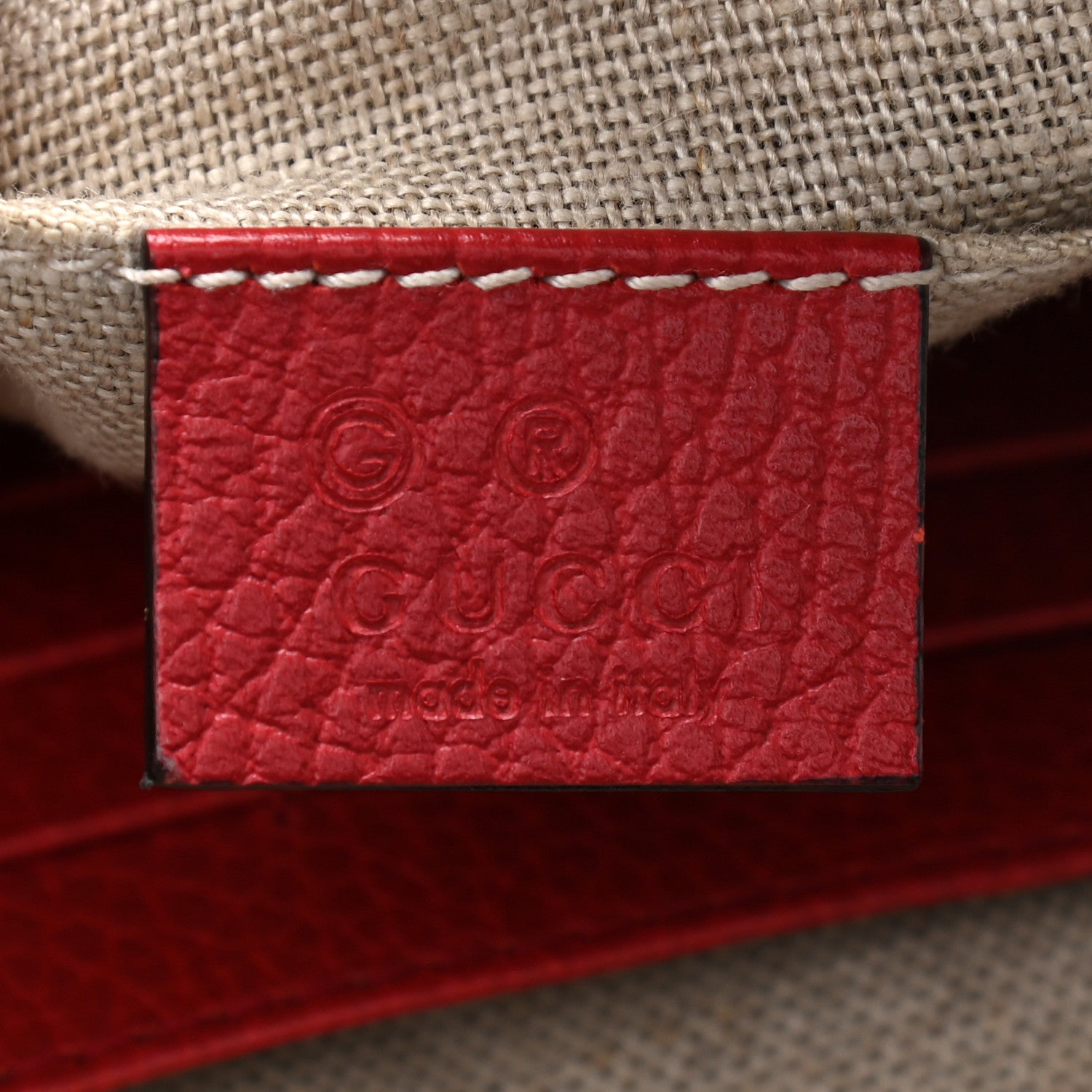 Gucci Monogram Mini Bree Messenger Bag Red 6 of 9