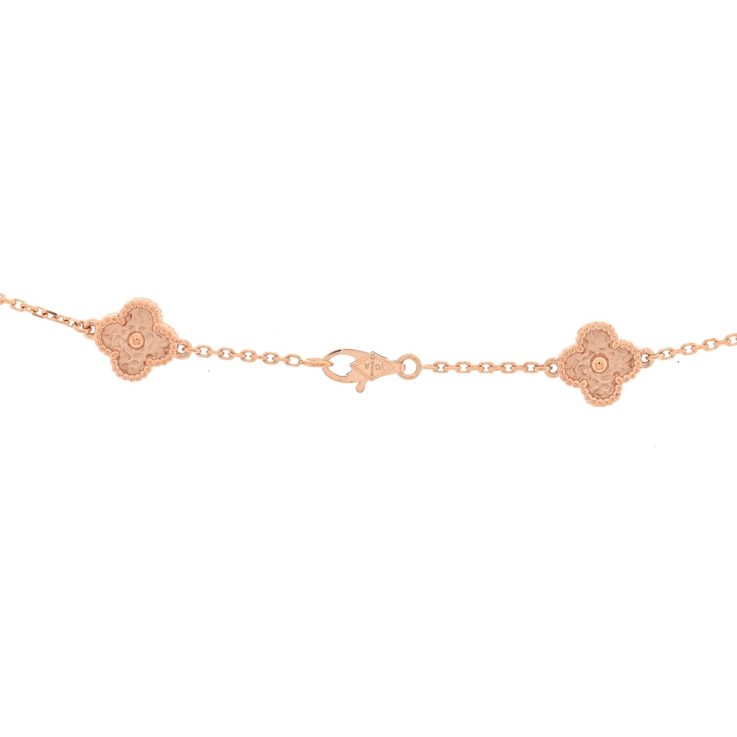 18K Rose Gold 16 Motifs Sweet Alhambra Necklace