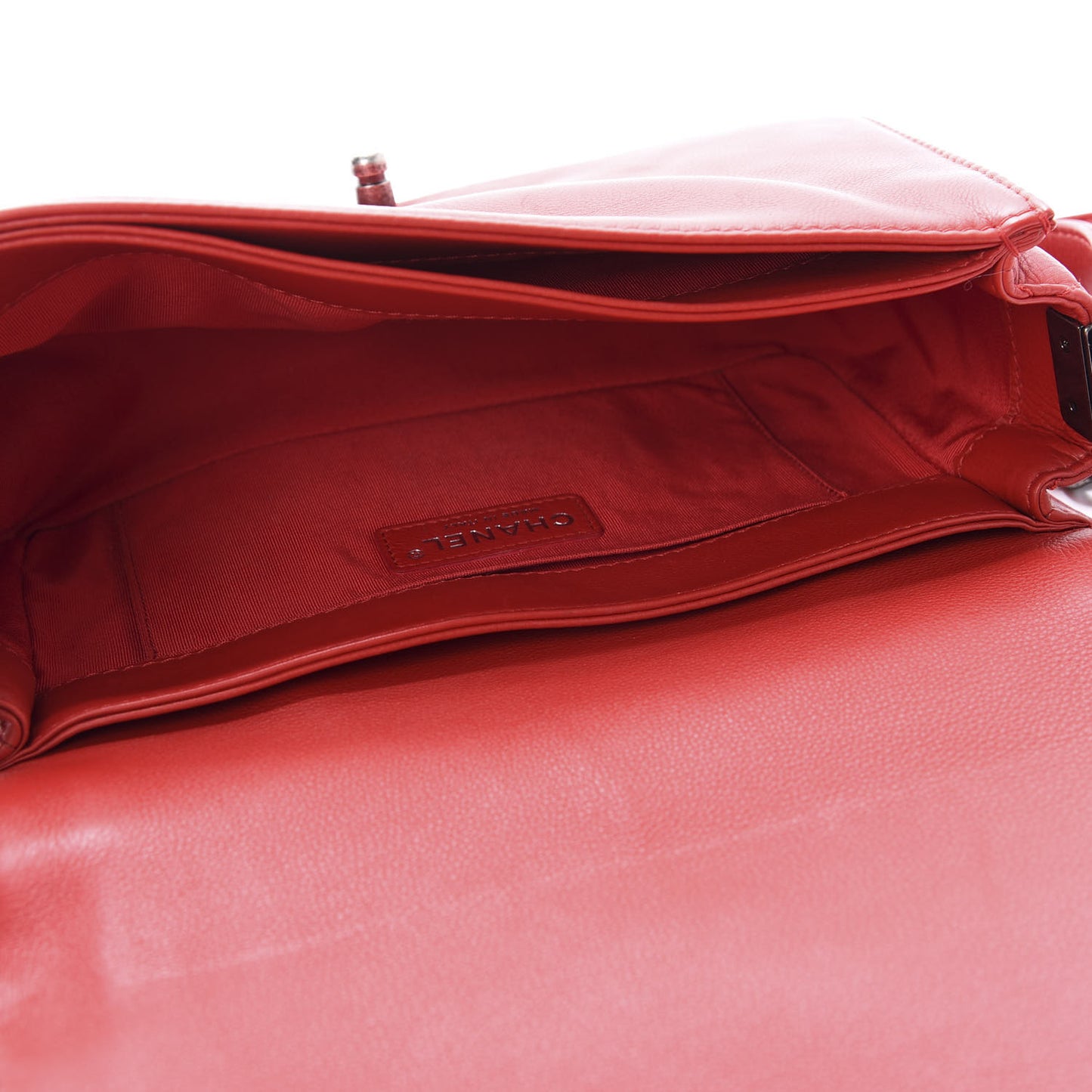 Calfskin Medium Boy Reverso Flap Red