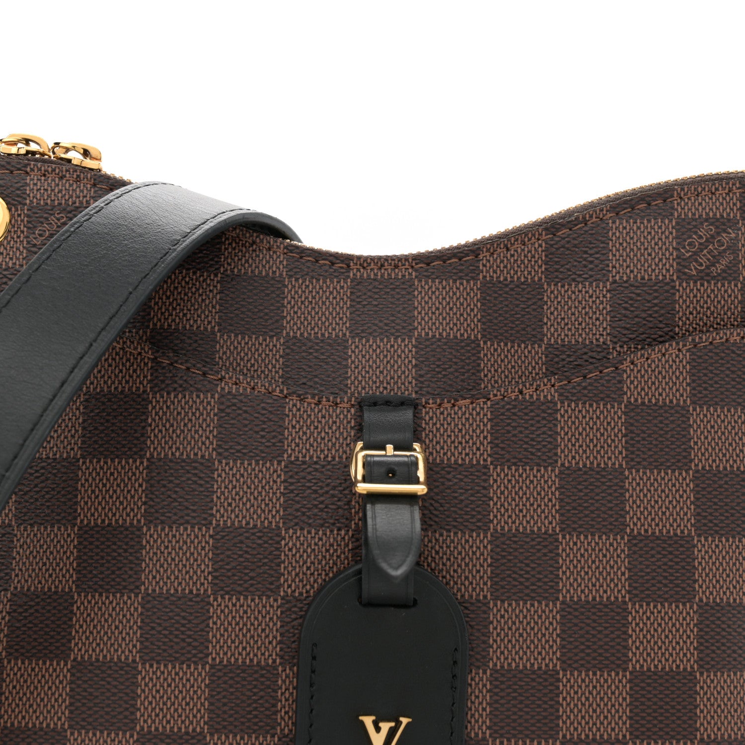 Louis Vuitton Damier Ebene Odeon PM Black 6 of 8
