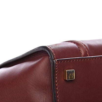 Celine Natural Calfskin Medium Phantom Luggage Burgundy 20 of 21