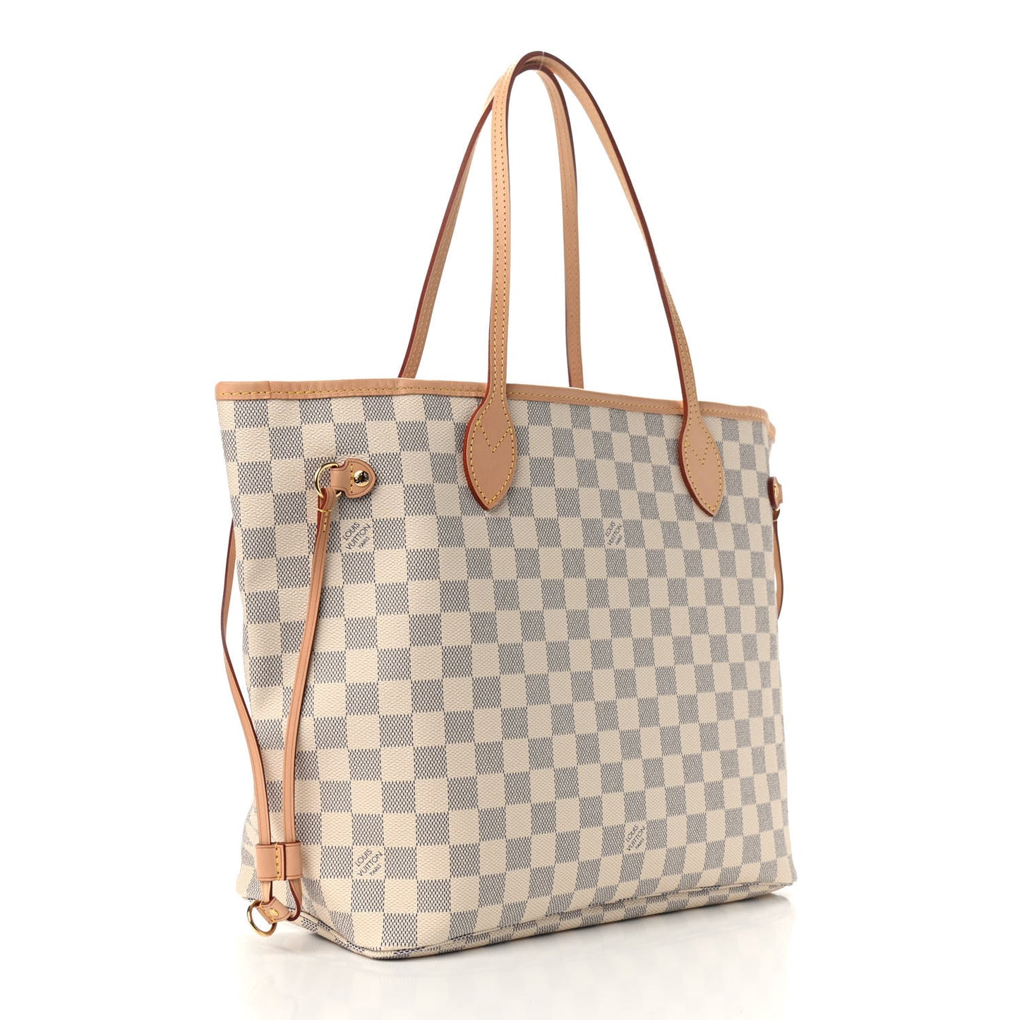 Damier Azur Neo Neverfull MM Rose Ballerine