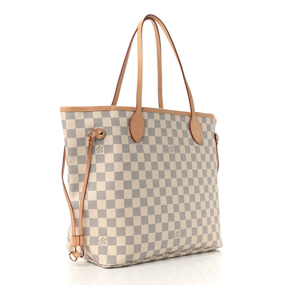 Louis Vuitton Damier Azur Neo Neverfull MM Rose Ballerine 4 of 10