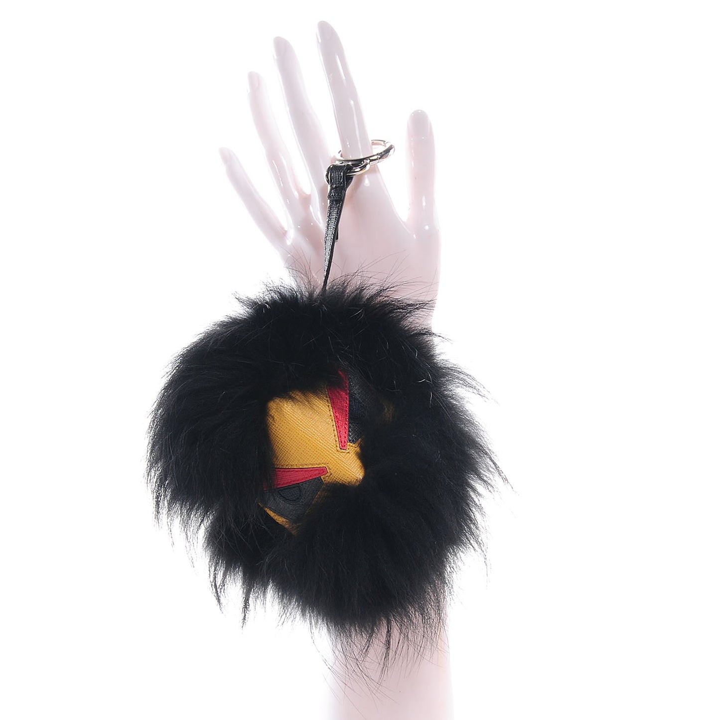 Mink Fur Furyou Monster Bag Bug Charm Black