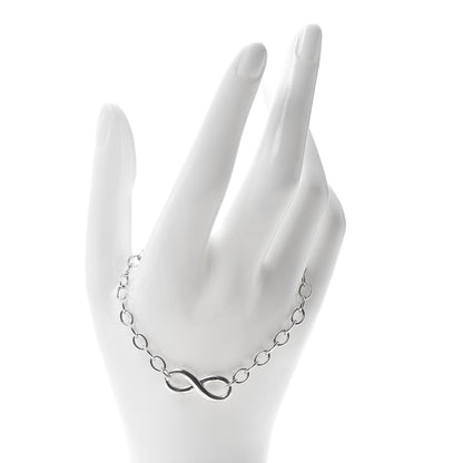 Tiffany Sterling Silver Infinity Chain Bracelet 2 of 6