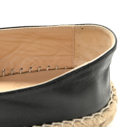 Chanel Lambskin CC Espadrilles 36 Black 13 of 24