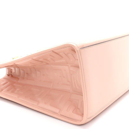 Fendi Vitello Plexiglass FF Embossed Medium Fendi Sunshine Shopper Tote Baby Pink 8 of 10