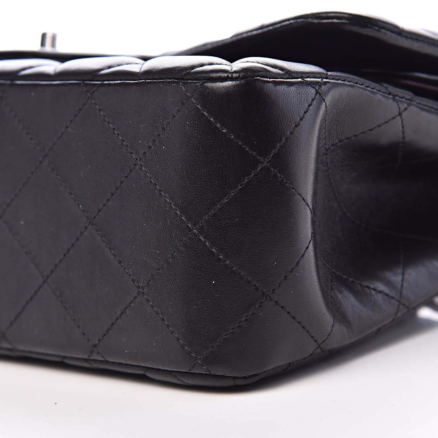 Chanel Lambskin Quilted Jumbo Double Flap Black 16 of 17