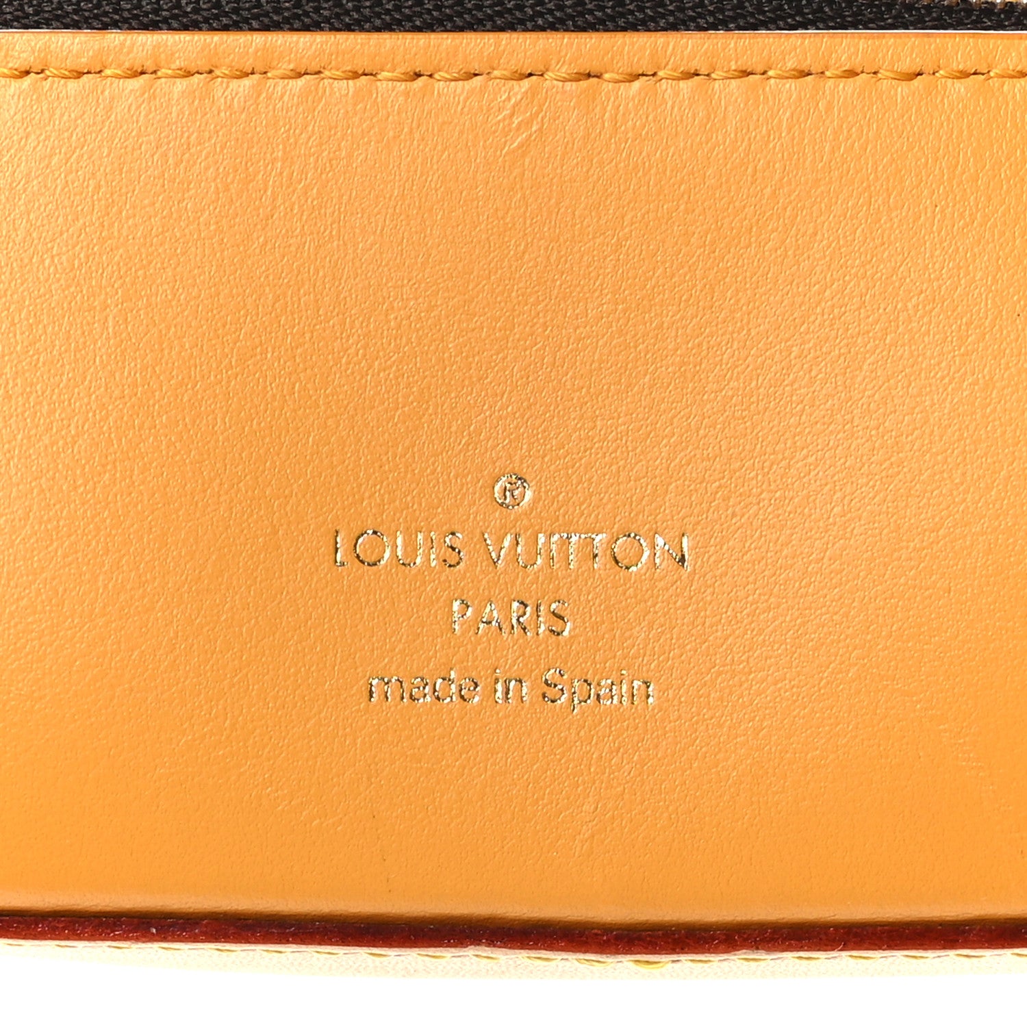 Louis Vuitton Monogram 2022 Christmas Animation New York Soho Pencil Pouch Yellow Yellow 6 of 7