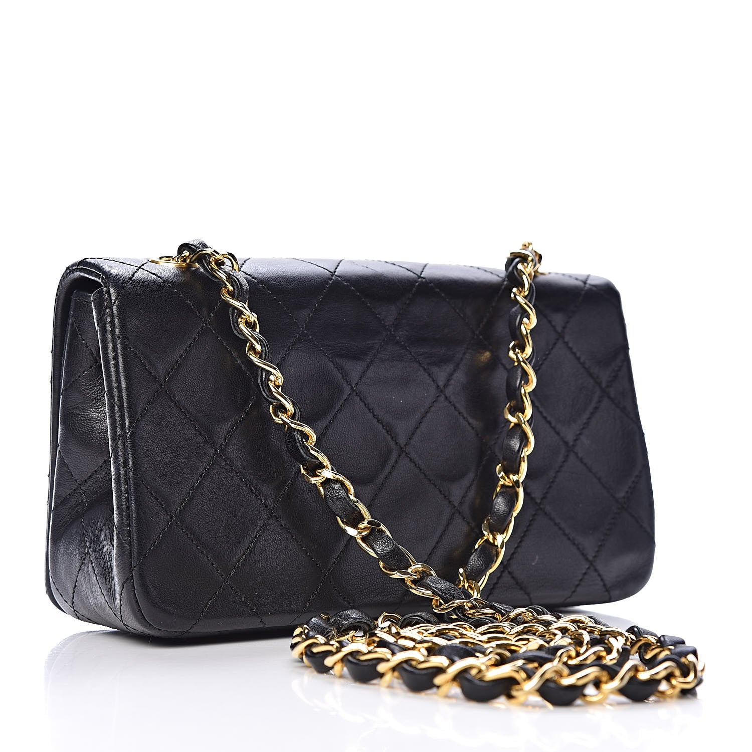 Chanel Lambskin Quilted Mini Flap Black 3 of 13