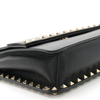 Valentino Garavani Vitello Rockstud Side Slip Crossbody Black 8 of 13