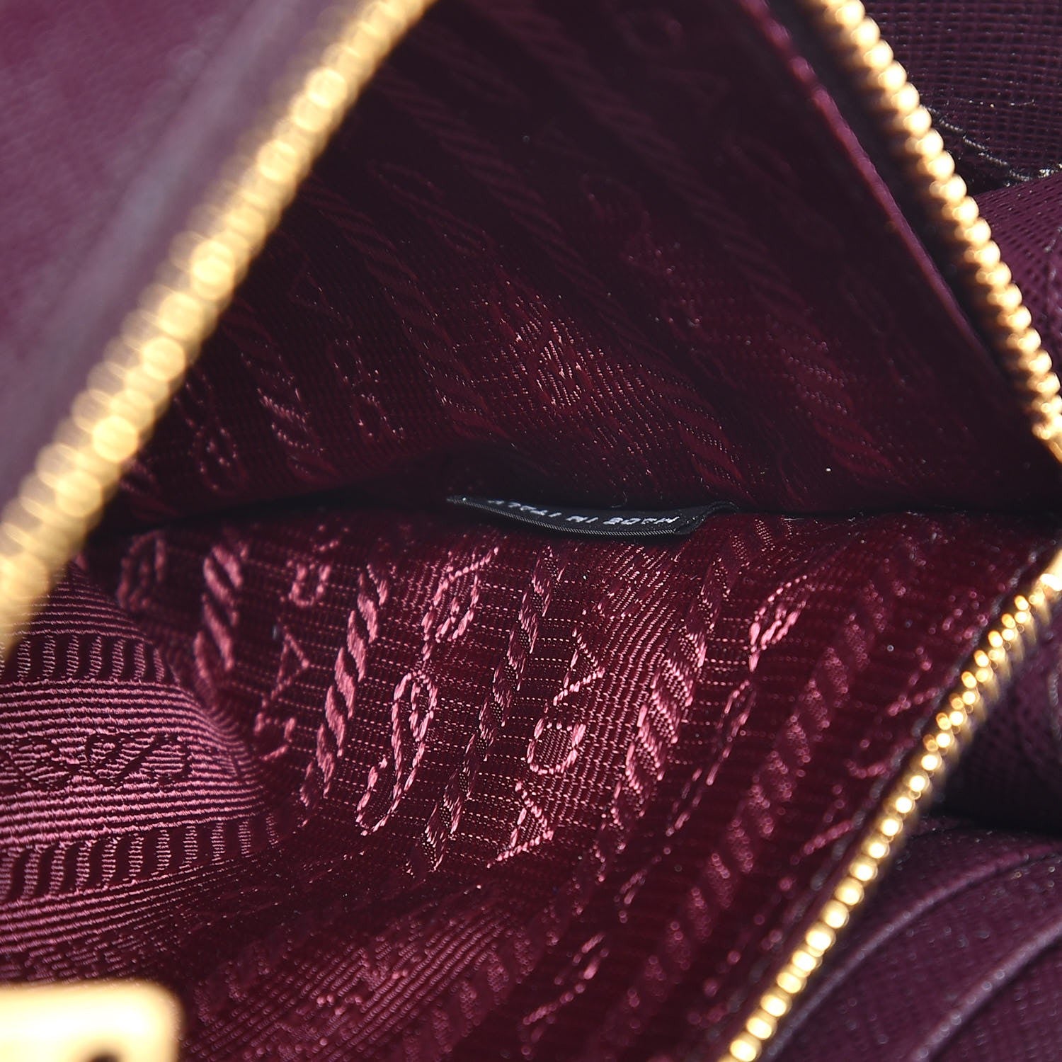 Prada Saffiano Lux Detachable Chain Clutch Wallet Bordeaux 7 of 8