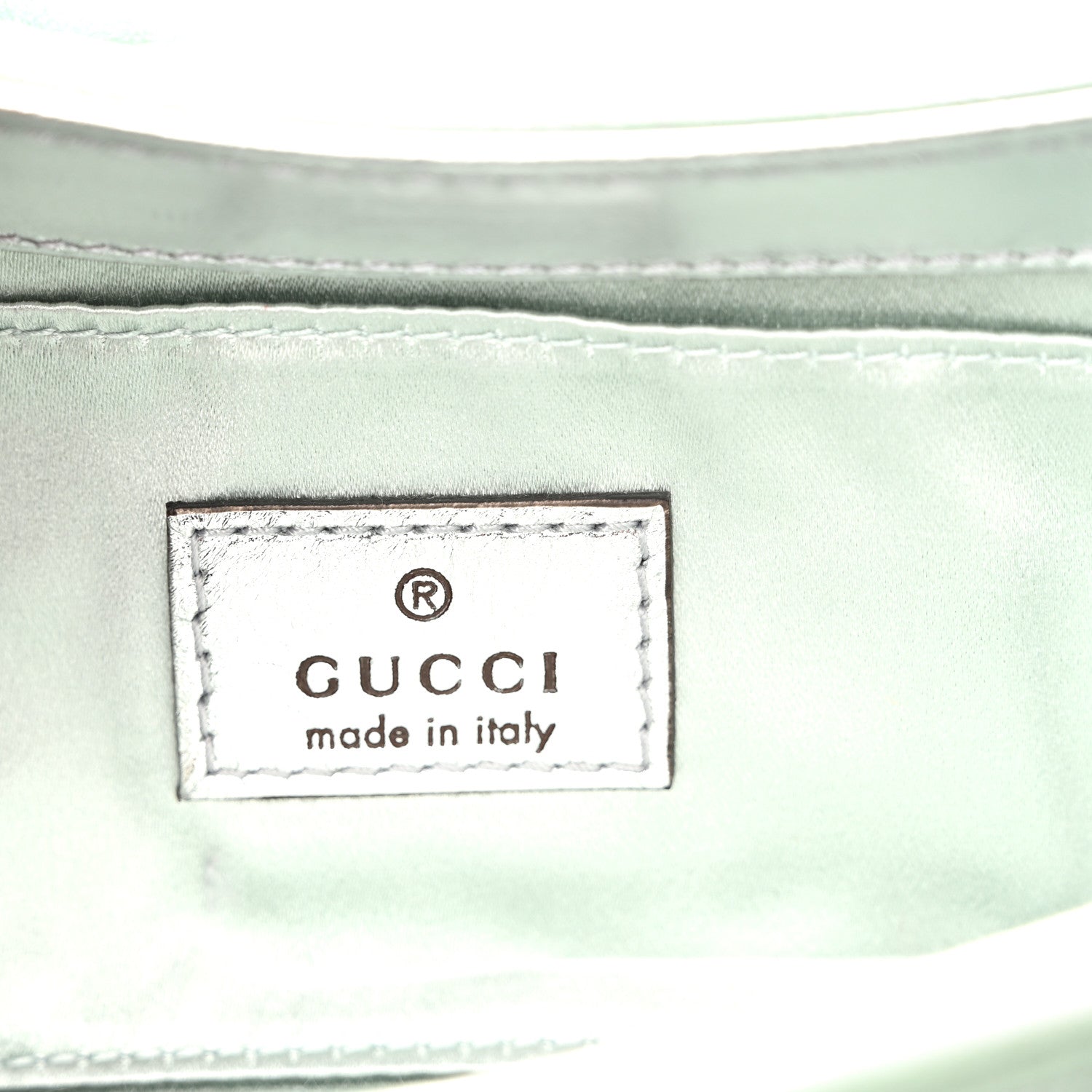 Gucci Iridescent Nappa Vertical Matelasse Small Maxi Horsebit Chain Shoulder Bag Iridescent Salvy Green 6 of 10