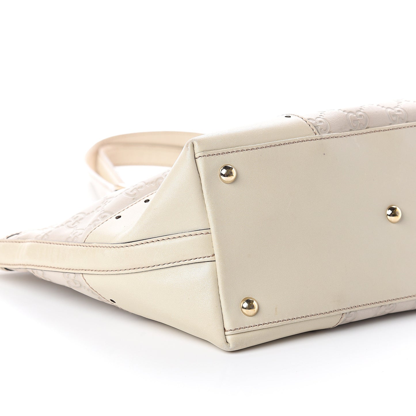 Guccissima Large Punch Tote Ivory