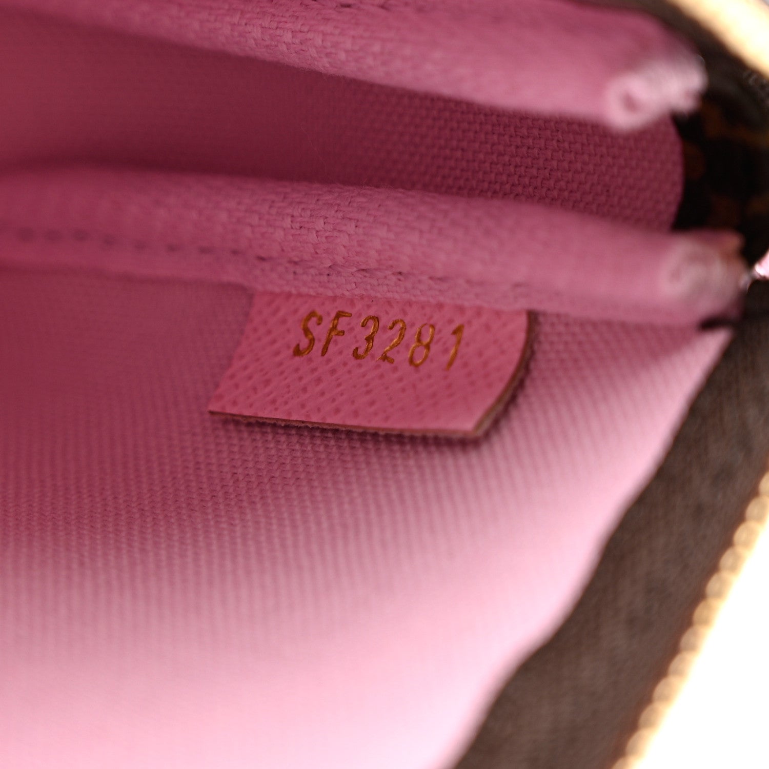 Louis Vuitton Monogram 2021 Christmas Animation Japanese Garden Mini Pochette Accessories Wisteria Pink 6 of 8